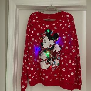 Disney Minnie Mouse Light Up Sweatshirt 3XL